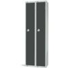 Compartment Locker, 2 Doors, Dark Grey, 1800 x 600 x 300mm, Nest of 2 thumbnail-0