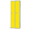 Compartment Locker, 2 Doors, Yellow, 1800 x 600 x 300mm, Nest of 2 thumbnail-0