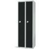 Compartment Locker, 2 Doors, Black, 1800 x 600 x 450mm, Nest of 2 thumbnail-0