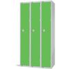 Compartment Locker, 3 Doors, Green, 1800 x 900 x 450mm, Nest of 3 thumbnail-0