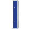 Compartment Locker, 2 Doors, Blue, 1800 x 300 x 300mm thumbnail-0