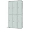 Compartment Locker, 2 Doors, Mid Grey, 1800 x 900 x 300mm, Nest of 3 thumbnail-0