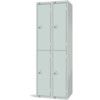 Compartment Locker, 4 Doors, Mid Grey, 1800 x 600 x 450mm, Nest of 2 thumbnail-0