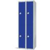 Compartment Locker, 4 Doors, Blue, 1800 x 600 x 450mm, Nest of 2 thumbnail-0