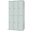 Compartment Locker, 2 Doors, Mid Grey, 1800 x 900 x 450mm, Nest of 3 thumbnail-0