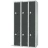 Compartment Locker, 2 Doors, Dark Grey, 1800 x 900 x 450mm, Nest of 3 thumbnail-0