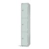 Compartment Locker, 3 Doors, Mid Grey, 1800 x 300 x 450mm thumbnail-0