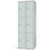 Compartment Locker, 6 Doors, Mid Grey, 1800 x 600 x 450mm, Nest of 2 thumbnail-0