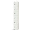 Workwear Locker, 6 Doors, White, 1800 x 300 x 450mm thumbnail-0