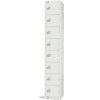 Workwear Locker, 8 Doors, White, 1800 x 300 x 300mm thumbnail-0