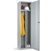 Clean and Dirty Lockers, Single Door, Mid Grey, 1800 x 450 x 450mm thumbnail-0