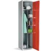 Workwear Locker, Single Door, Red, 1800 x 450 x 450mm thumbnail-0