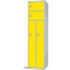 Workwear Locker, 4 Doors, Yellow, 1800 x 450 x 450mm thumbnail-0