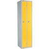 Space Saving Locker, 2 Doors, Yellow, 1800 x 450 x 450mm thumbnail-0