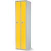 Space Saving Locker, 2 Doors, Yellow, 1800 x 450 x 450mm thumbnail-1