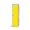 Low Height Locker, Single Door, Yellow, 1370 x 300 x 300mm thumbnail-0