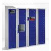 Workwear Locker, 5 Doors, Blue, 1830 x 381 x 457mm thumbnail-1