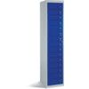 Workwear Locker, 15 Doors, Blue, 1830 x 381 x 457mm thumbnail-0