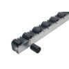 CYLINDRICAL PLASTIC ROLLER TRACK (PK-4) - 2M LONG & 28MM PITCH thumbnail-0