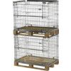 PALLET RETENTION CAGE WITH HALF DROP GATE 800X1200X1000 thumbnail-1