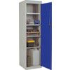 Storage Cabinet, Single Door, Grey, 1820 x 477 x 505mm thumbnail-0