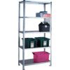 Galvanised Shelving, 3 Shelves, 1980mm x 1500mm x 450mm, Grey thumbnail-0