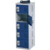 Charging Locker, 5 Compartments, Red, 930 x 300 x 300mm thumbnail-0