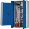 SILVER/BLUE IND CUPBOARDWARDROBE1820x915x505mm thumbnail-0