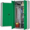 PPE Cupboard, 2 Doors, Silver, 1780 x 915 x 460mm thumbnail-0