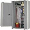 SILVER/SILVER IND CUPBOARD WARDROBE 1820x915x505mm thumbnail-0