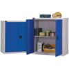 SILVER/BLUE IND. LOW CUPBOARD 984x915x505mm thumbnail-0