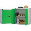 SILVER/GREEN IND. LOW CUPBOARD 984x915x505mm thumbnail-0