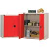 Storage Cabinet, 2 Doors, Silver, 1015 x 915 x 460mm thumbnail-0