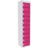 DUAL USB CHARGING LOCKER 10 COMPARTMENT 10 DOOR PITAHAYA PINK thumbnail-0