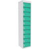 DUAL USB CHARGING LOCKER 10 COMPARTMENT 10 DOOR LAGOON BLUE thumbnail-0