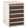 Euroslide 5 Drawer 5x150mm825x600x650 Dark Grey thumbnail-0