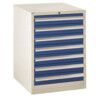 Euroslide Drawer Cabinet, 7 Drawers, Blue, 825 x 600 x 650mm thumbnail-0