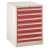 Euroslide Drawer Cabinet, 7 Drawers, Red, 825 x 600 x 650mm thumbnail-0