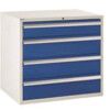 Euroslide 4 Drawer 1x150mm,3x200mm 825x900x650 Blue thumbnail-0