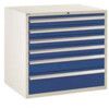 Euroslide Drawer Cabinet, 6 Drawers, Blue, 825 x 900 x 650mm thumbnail-0