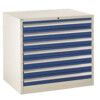 Euroslide Drawer Cabinet, 7 Drawers, Blue, 825 x 900 x 650mm thumbnail-0