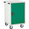 Mobile Euroslide Cupboard 1x750mm 980x600x650 Green thumbnail-0