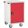 Mobile Euroslide Cupboard 1x750mm 980x600x650 Red thumbnail-0