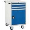 Euroslide Mobile Storage Cabinet, 2 Drawers, Blue, 980 x 600 x 650mm thumbnail-0