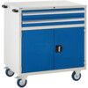 Euroslide Mobile Storage Cabinet, 2 Drawers, Blue, 980 x 900 x 650mm thumbnail-0