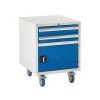 Euroslide Drawer Cabinet, 2 Drawers, Blue, 780 x 600 x 650mm thumbnail-0