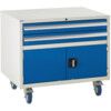 Euroslide Drawer Cabinet, 2 Drawers, Blue, 780 x 900 x 650mm thumbnail-0