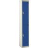 EXPRESS LOCKERS 1800X300X300MM -2 COMPARTMENT DARK BLUE thumbnail-0