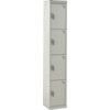 EXPRESS LOCKERS 1800X300X300MM -4 COMPARTMENT LIGHT GREY thumbnail-0