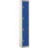 EXPRESS LOCKERS 1800X300X300MM -4 COMPARTMENT DARK BLUE thumbnail-0